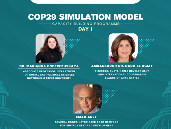 A highlight from RAED’s participation in the first day of the capacity-building program simulating the COP29 conference featured highly interactive and informative sessions.