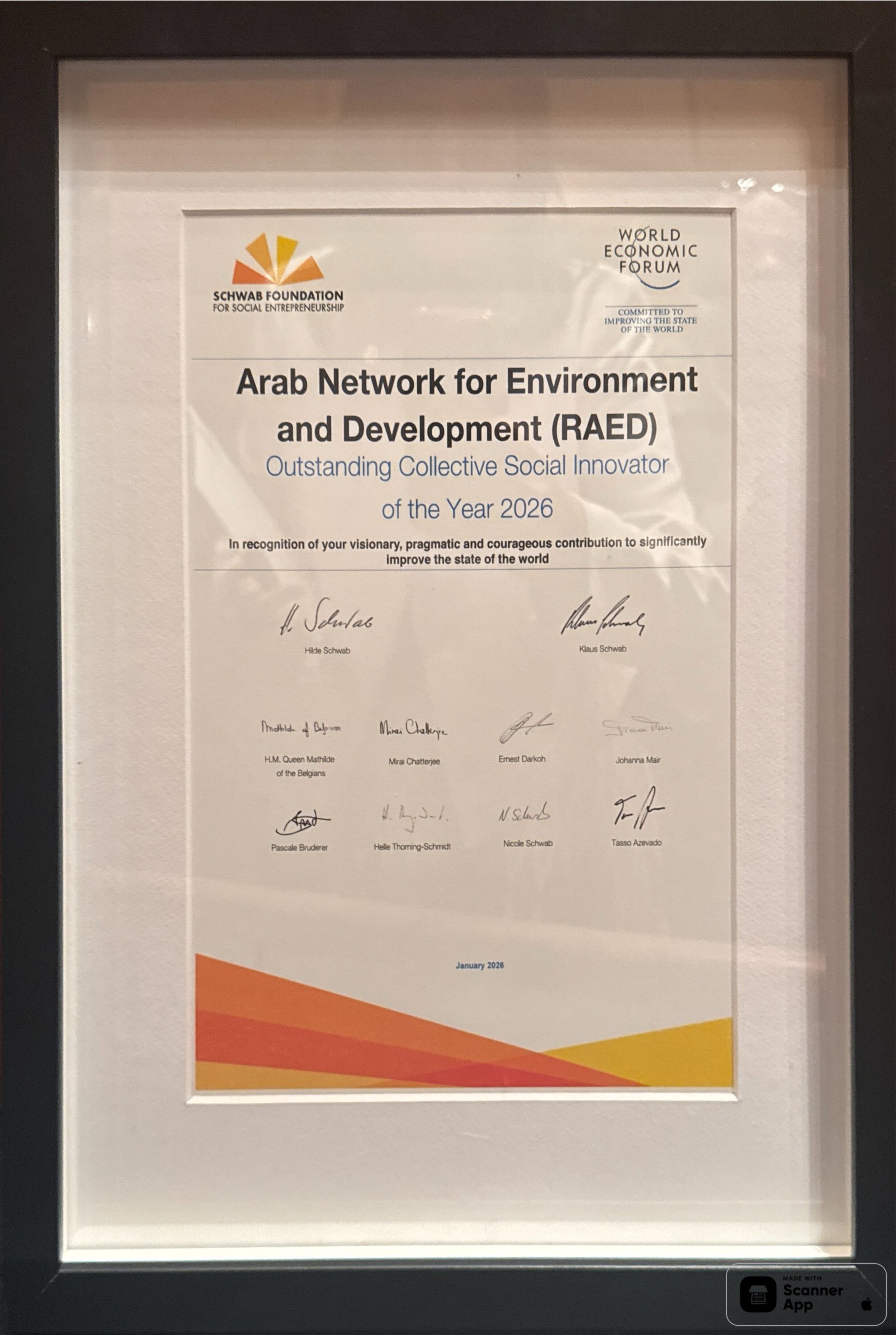 Arab Network for Environment and Development Wins the Schwab Foundation Award for Social Entrepreneurship 2026